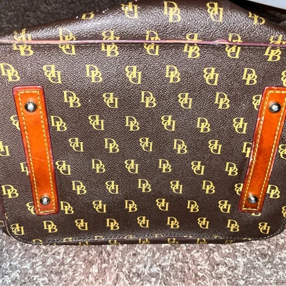 Dooney & Bourke Brown Monogram Shoulder Bag - Picture 8 of 12